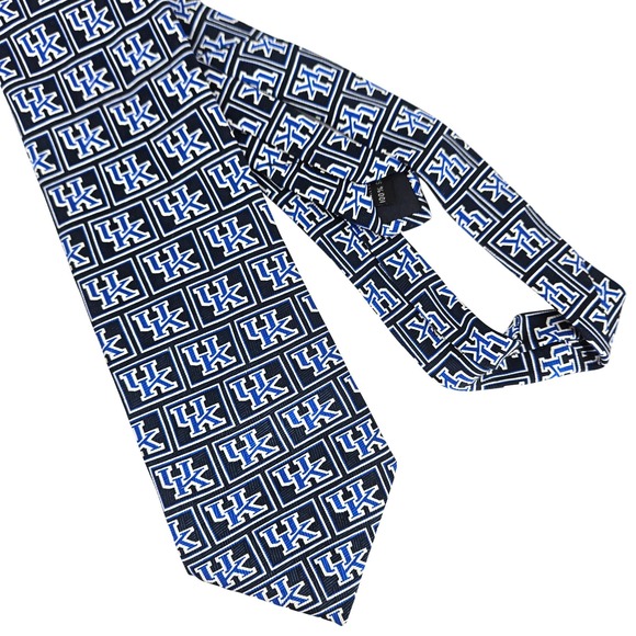 Other - Kentucky Wildcats UK Mens 100% Silk Neck Tie Blue White official